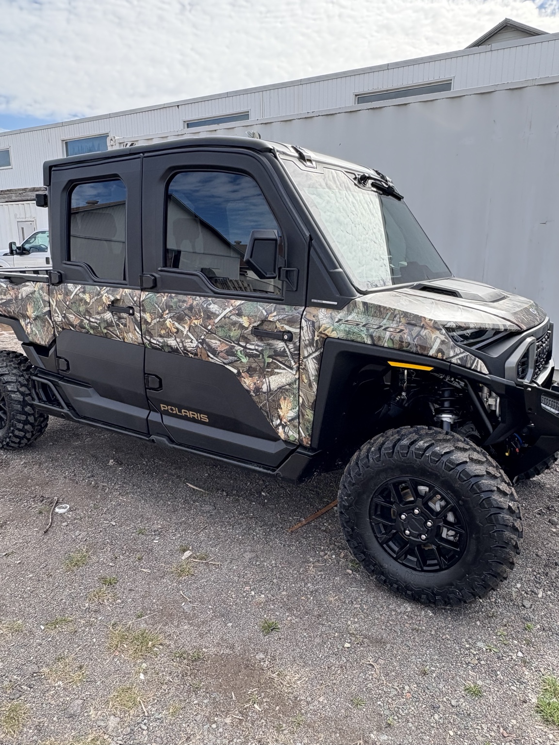 Tinted Polaris Ranger side-by-side